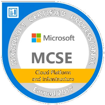 Microsoft® Certified Solutions Expert: Cloud Platform and Infrastructure Charter Member